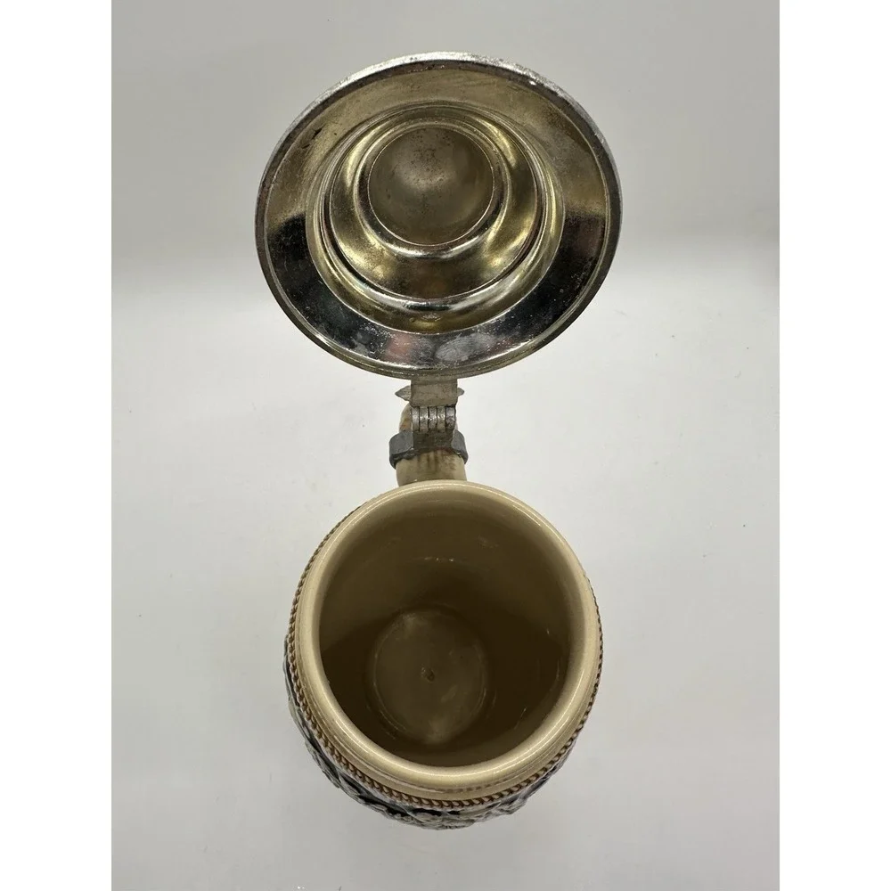 Vintage West German Beer Stein With Pewter‎ Lid EUC! Vintage